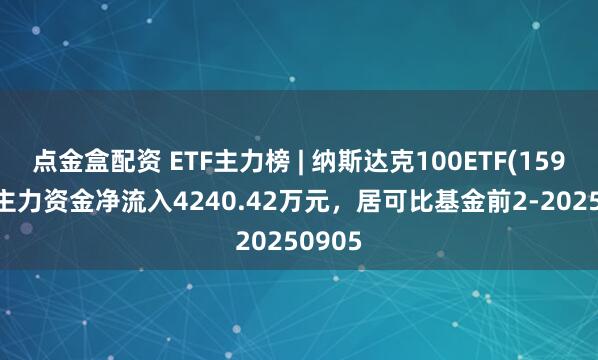 点金盒配资 ETF主力榜 | 纳斯达克100ETF(159659)主力资金净流入4240.42万元，居可比基金前2-20250905