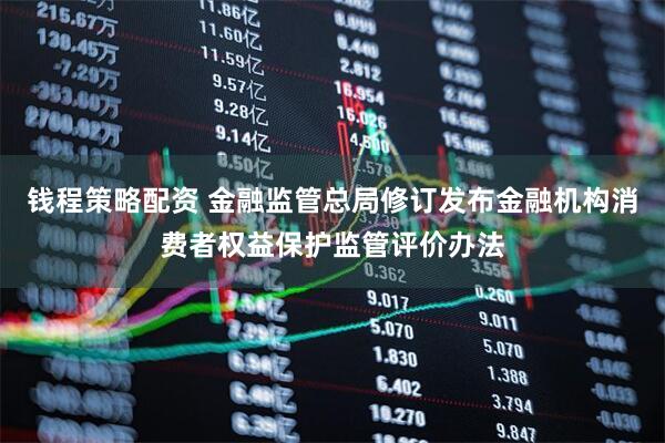 钱程策略配资 金融监管总局修订发布金融机构消费者权益保护监管评价办法